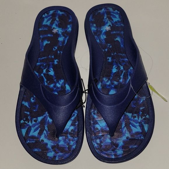 tek gear Shoes Tek Gear Womens Navy Blue Aquifer Sandals Flip Flops